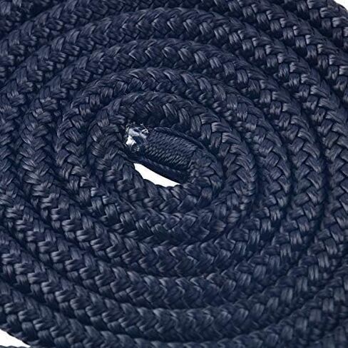 USR Rope Nylon Double Braided Dock Line 1/2" x 15' Black Boat Mooring Sailing in Saudi Arabia