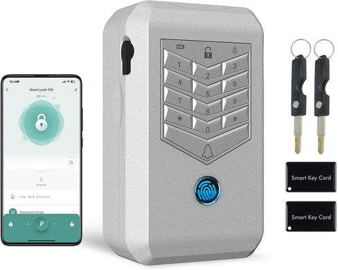 مربع قفل المفتاح الذكي ، مربعات مفاتيح حائط في الهواء الطلق ، كلمة مرور بصمات الأصابع ، وفتح عن بُعد ، ومفتاح الأمان آمن لأصحاب الأعمال ، والوسطاء العقاريين والمضيفين (Gunmetal Gray) in Kuwait