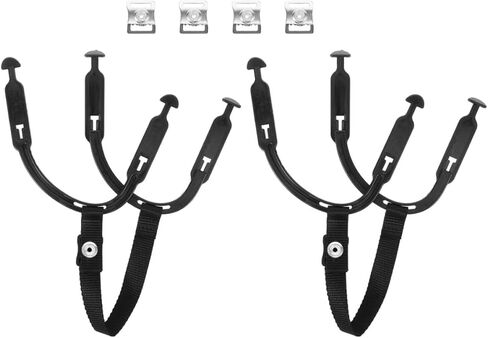 GARVALON Universal Helmet Chin Strap Replacement Kit 2pcs, Adjustable Hard Hat Elastic Strap with Ice Hockey Ear Loop Repair for Football, Construction Sports Helmets in Kuwait