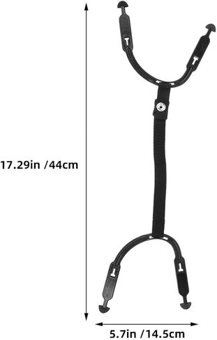 GARVALON Universal Helmet Chin Strap Replacement Kit 2pcs, Adjustable Hard Hat Elastic Strap with Ice Hockey Ear Loop Repair for Football, Construction Sports Helmets in Kuwait