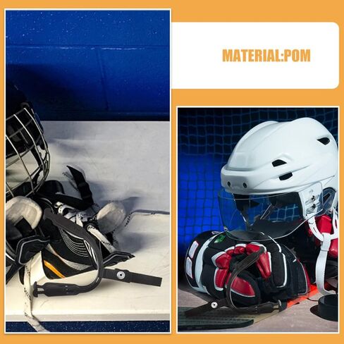 GARVALON Universal Helmet Chin Strap Replacement Kit 2pcs, Adjustable Hard Hat Elastic Strap with Ice Hockey Ear Loop Repair for Football, Construction Sports Helmets in Kuwait