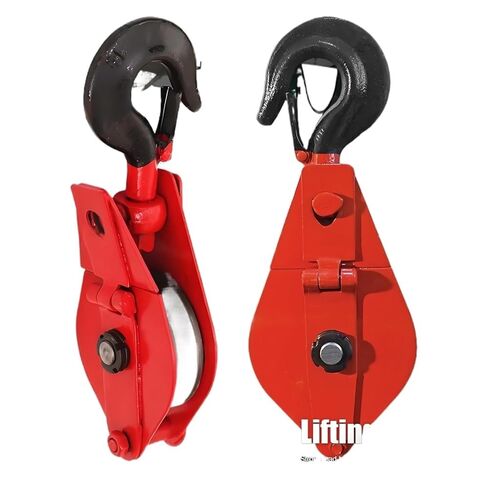 1pc 0.5-3T Hoist Pulley Crane Hook Pulley Single Wheel Lifting Pulley Electricity Open Ring Iron Pulley Crane(0.5T) in Saudi Arabia