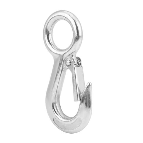 1pc 304 Stainless Steel Crane Hook Silver 0.2T 0.3T 0.5T Lifting Hook Slip Hooks Industrial(0.2T) in Saudi Arabia