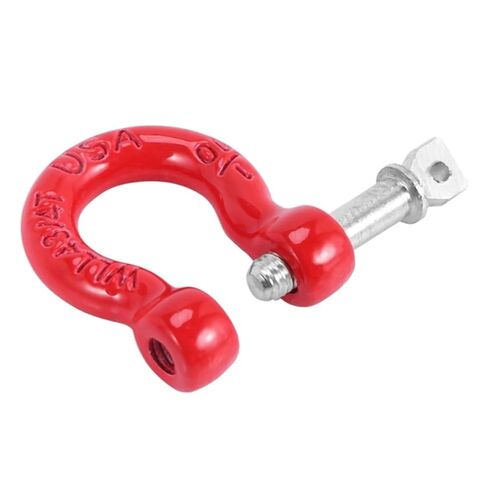 1pc Y98A-4Pcs Metal Bumper D-Ring Red Tow Hook Trailer Rescue Hook for 1/10 RC Crawler Car TRX4 Axial SCX10 in Saudi Arabia