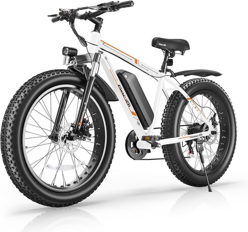 GOCIO 26" Fat Tire Electric Bike for Adults - 48V 750W Powerful Motor, 40 Miles Range, Dual Suspension, All-Terrain E-Bike in Saudi Arabia