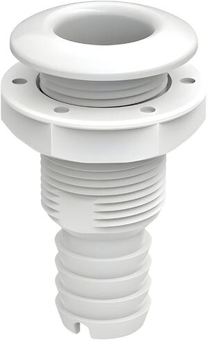 SEAFLO Thru Hulls Fitting Thru-Hulls Fitting Thru-Hulls مع صمام فحص، 5/8 بوصة، 3/4 بوصة، 1 بوصة، 1-1/8 بوصة، 1-1/4 بوصة، 1-1/2 بوصة، أو 2 بوصة، أبيض/أسود، بولي بروبيلين/نايلون، ضمان لمدة 4 سنوات، (اختر اللون والحجم وحجم العبوة) in Kuwait