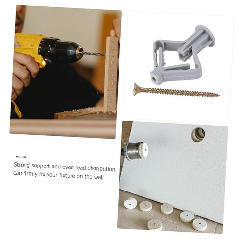 Ciieeo 100pcs Expansion Anchors for Plasterboard Wall Fixers Screws for Use for Hanging Pictures and Decorations in Saudi Arabia
