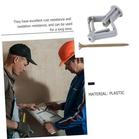 Ciieeo 100pcs Expansion Anchors for Plasterboard Wall Fixers Screws for Use for Hanging Pictures and Decorations in Saudi Arabia