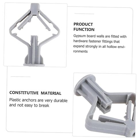 Ciieeo 100pcs Expansion Anchors for Plasterboard Wall Fixers Screws for Use for Hanging Pictures and Decorations in Saudi Arabia