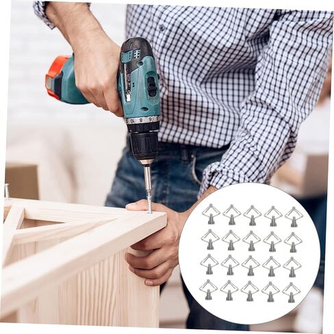 Alipis 200pcs Butterfly Plastic Anchors for Drywall Easy to Install Expansion Tubes for Board and Hollow Walls Reusable Wall Plugs -Rotation Technology in Saudi Arabia