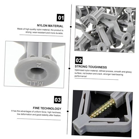 Alipis 200pcs Butterfly Plastic Anchors for Drywall Easy to Install Expansion Tubes for Board and Hollow Walls Reusable Wall Plugs -Rotation Technology in Saudi Arabia
