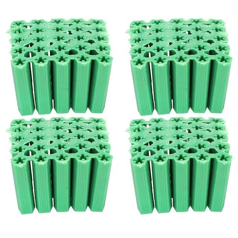 Plastic Anchors, Green 100Pcs M6 Expansion Pipe Plastic Wall Plug Fixing Expansion Expansion Anchors Concrete Wall Anchors with Strong Anchoring Force for Bricks in Kuwait