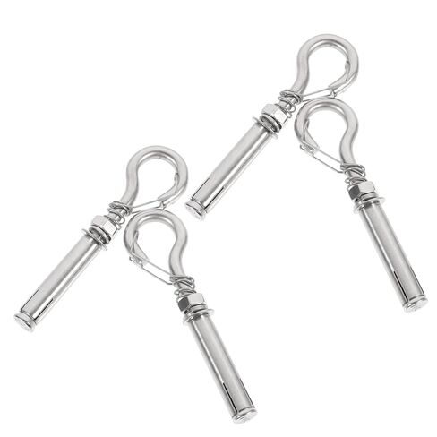 Holibanna 4pcs Stainless Steel Expansion Bolts Screw Expansion Tube for Manhole Cover Heavy Duty Spring in Kuwait