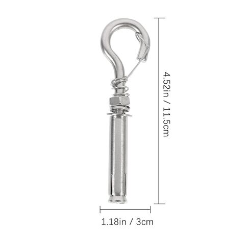 Holibanna 4pcs Stainless Steel Expansion Bolts Screw Expansion Tube for Manhole Cover Heavy Duty Spring in Kuwait