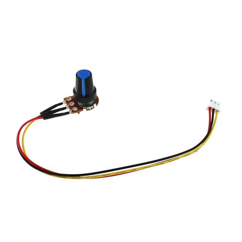 TAODAN 4PCS 10K Ohm Linear Taper Adjustable Rotary Potentiometer Change Resistance WH148 B10K 3 Pin with XH2.54-3P Connector Wire Cable and Black Knob Cover Cap 148-10kBK in Kuwait