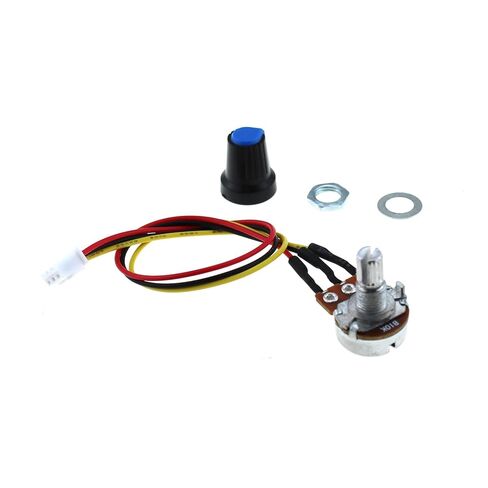 TAODAN 4PCS 10K Ohm Linear Taper Adjustable Rotary Potentiometer Change Resistance WH148 B10K 3 Pin with XH2.54-3P Connector Wire Cable and Black Knob Cover Cap 148-10kBK in Kuwait