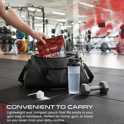 مسحوق الكرياتين مونوهيدرات من ويلنيس لابسركس 500 جرام - 100 حصة مكمل مسحوق الكرياتين المجهري، الكرياتين بدون نكهة للنساء والرجال، يدعم قوة العضلات والطاقة والقدرة على التحمل والتمرين in Kuwait