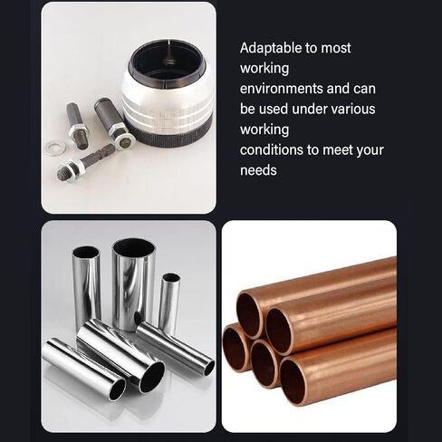 Pipe and Tubing Reamer, Connector Robust Stainless Steel Tight Fit, Deburring Reamer Tubing Chamfer Tool with Washer and Connecting Rod for Trimming in Saudi Arabia
