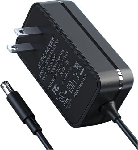 محول شاحن إمداد الطاقة تيار متردد 12 فولت 2 أمبير مدرج من UL لياماها PSR، YPG، YPT، DGX، DD، EZ، P البيانو الرقمي وسلسلة لوحة المفاتيح المحمولة، سلك شاحن الطاقة لياماها PA130 PA150 in Kuwait