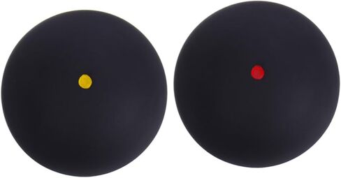Toyvian 2pcs Squash Training Balls Single Dot Rubber Reaction Trainer for Competition Practice Hand-Eye Coordination Squash Equipment Suitable for Professional Indoor Use in Saudi Arabia
