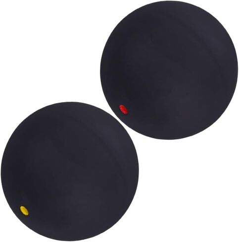 TOYANDONA 2pcs Squash Training Balls Rubber Single Dot Bounce Balls for Reaction and Hand-Eye Coordination Training Suitable for Professional Practice and Competition in Saudi Arabia
