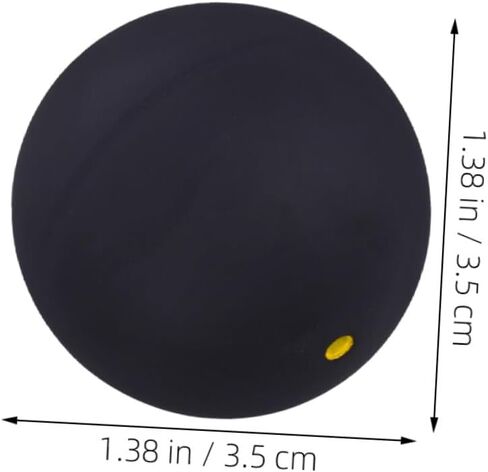 TOYANDONA 2pcs Squash Training Balls Rubber Single Dot Bounce Balls for Reaction and Hand-Eye Coordination Training Suitable for Professional Practice and Competition in Saudi Arabia