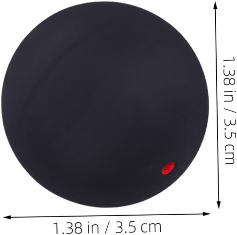 TOYANDONA 2pcs Squash Training Balls Rubber Single Dot Bounce Balls for Reaction and Hand-Eye Coordination Training Suitable for Professional Practice and Competition in Saudi Arabia