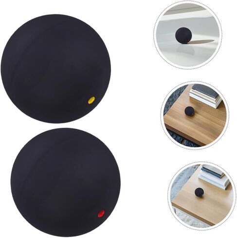 TOYANDONA 2pcs Squash Training Balls Rubber Single Dot Bounce Balls for Reaction and Hand-Eye Coordination Training Suitable for Professional Practice and Competition in Saudi Arabia