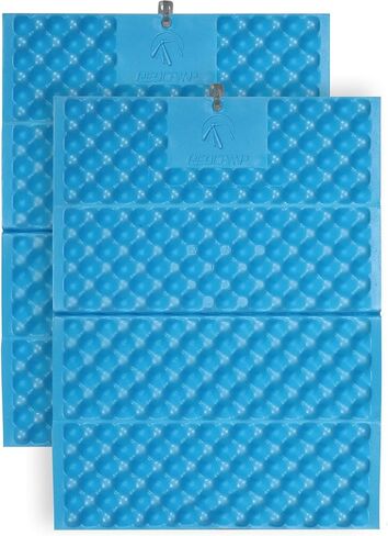 REDCAMP Foam Hiking Seat Pad, Foldable Z Ultralight Sitting Pad for Camping Backpacking Stadium Outdoor, Blue 2pc in Saudi Arabia