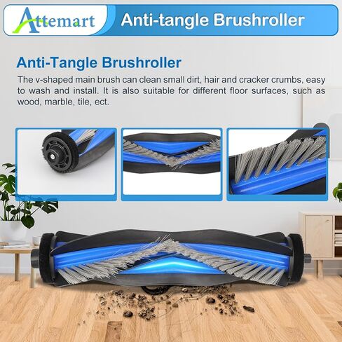 قطع غيار لـ Ecovacs Deebot X8 Pro Omni، ملحقات روبوت X8 Omni لمجموعة مكنسة Yeedi S14 Plus، 1 فرشاة رئيسية، 2 وسادة ممسحة دوارة، 4 مرشحات، 4 أكياس غبار، 6 فرش جانبية، 19 حزمة in Kuwait