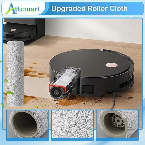 قطع غيار لـ Ecovacs Deebot X8 Pro Omni، ملحقات روبوت X8 Omni لمجموعة مكنسة Yeedi S14 Plus، 1 فرشاة رئيسية، 2 وسادة ممسحة دوارة، 4 مرشحات، 4 أكياس غبار، 6 فرش جانبية، 19 حزمة in Kuwait