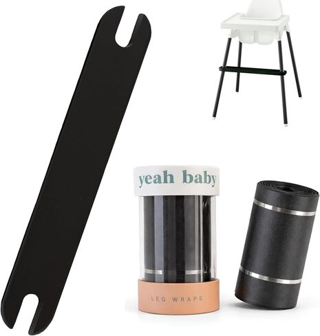 نعم ، مسند قدم قابل للتعديل ، مجموعة أقدام قابلة للتعديل ولف الساق متوافق مع كرسي Ikea Antilop Higher (Birch) - حزمة إكسسوارات كرسي عالية - راحة قدم قابلة للدعم ودعم ملصقات الساق المطابقة in Kuwait