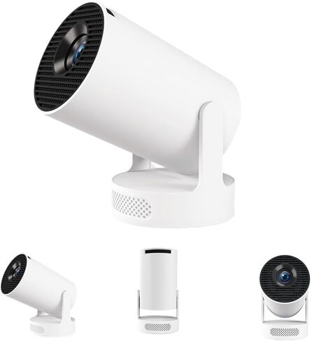 Mini Projector ، 2025 جهاز عرض ذكي محمول مع WiFi و Bluetooth ، 1000 لومين ، عرض 150 بوصة ، تقنية LCD LED in Kuwait