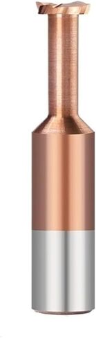 1pcs T Slot End Mill Milling Cutter 4 Flute Titanium Coating Carbide End Mill CNC Milling Tool for Stainless Steel Alloy Aluminum Copper(8x2x4x12.7x50) in Kuwait