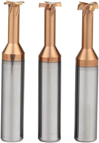 1pcs 4 Flutes T Slot End Mill Cutter 6mm 8mm Shank Integral Tungsten Steel End Mill HRC55 T Slot Milling Cutter CNC Grooving Knife Carbide Router Bits in Kuwait