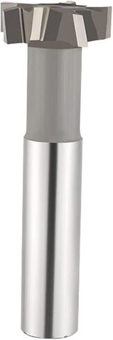 1pcs 6 Flutes T Slot End Mill Milling Cutter 8-32mm Cutting Diameter HSS T Slot Milling Cutter Welded Rough Insert HSS End Mill for Hardness Metal Keyway End Mills(12x3x8x60mm) in Kuwait