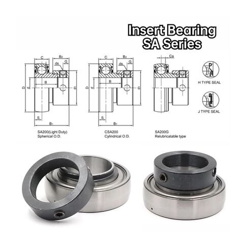 1 قطعة SA205 25X52X22MM محمل كروي خارجي مع كم غريب الأطوار in Kuwait