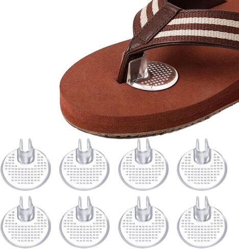 1 Pairs Silicone Thong Sandal Toe Protectors Flip Flop Gel Toe Insert Guards Cushion Non-Slip and Pain Prevention Cushions Between Toe Gel Metatarsal Pads for Sandals Slippers Clear (1) in Saudi Arabia