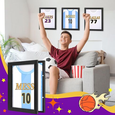1 Pack T Shirt Frames for Wall Display, 11" x 14" Shadow Box, Wood Jersey Frame Display Case Depth of 1", T-Shirt Frames with 98% UV Protection Acrylic, Display Case for Shirts, Jerseys in Kuwait