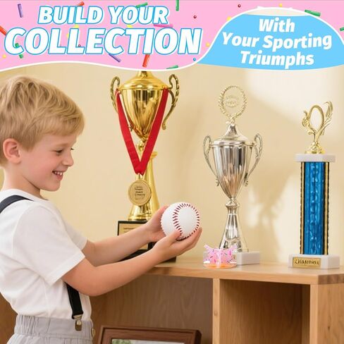Ice Cream Baseball Holder for Balls - Novelty Baseball Display Stand for Souvenirs & Autographed Balls - Cute Desktop Baseball Case Decor for Boys Room & Kids Gifts, Single Ball Support in Saudi Arabia