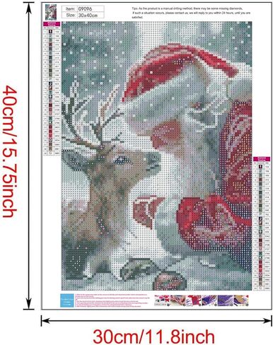 MjhRcll Christmas Diamond Painting Kits for Adults,Funny Diamond Art Kits for Beginner,Comical Diamond Dots with Accessories for Home Wall Decor 14X14 Inch in Kuwait