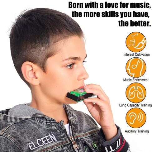 15 Pcs Cartoon Harmonica with Double Row of 16 Holes, Musical Instrument for Beginners, Adult, Goodie Bags, Party Favors, Birthday, Gifts, 15 Styles in Saudi Arabia