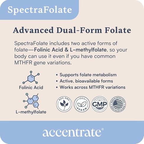 التركيز على الصمغ العصبي للأطفال | يدعم الانتباه والمزاج | حمض الفولينيك والميثيلفولات | مركب فيتامين ب الكامل مع SpectraFolate™ | ملحق MTHFR | لا يوجد مكونات صناعية | 30 علكة in Kuwait