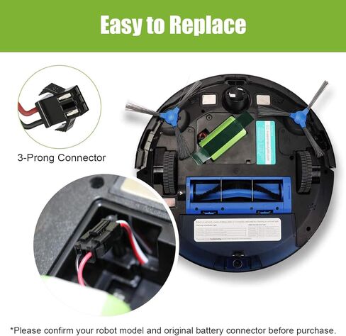 KUNLUN Battery Replacement for Eufy RoboVac 11 11C 11S 12 15C, 15C MAX, 25C 30 30C G10 Hybrid, G20 G30 G32 pro, G40 Hybrid & for Ecovacs Deebot N79 N79S DN622 Robot Vacuum Batteries 14.4V in Saudi Arabia