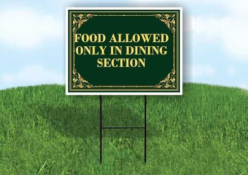 الطعام مسموح به فقط في قسم تناول الطعام في عيد القديس باتريك، البرسيم الأيرلندي، أسهم ذهبية فاخرة على شكل حرف A، جانب واحد مقاس 23 × 23 بوصة. in Kuwait