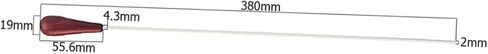 Kisangel Orchestra Baton for Conducting Lightweight Handcrafted Music Conductor Baton for Symphony and Choral Performances for Teachers and Students in Saudi Arabia