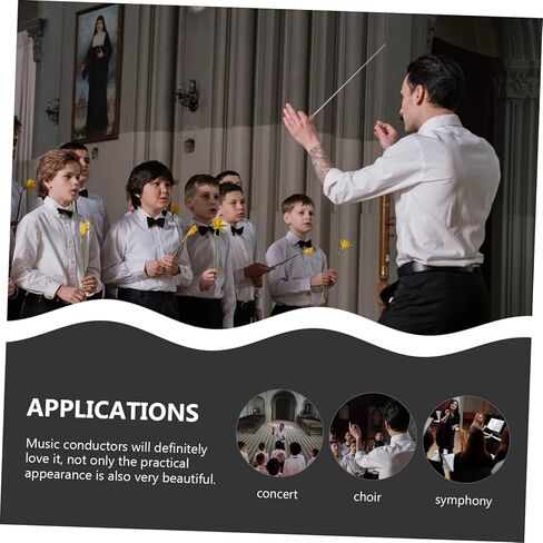 HANABASS Performance Orchestra Conducting Stick Pear Music Conductor Elegant Finish for Concerts and Marching Bands in Saudi Arabia