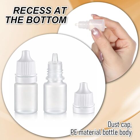 4 قطع زجاجات قطارة العين 5 مل حاويات سفر صغيرة زجاجات قطارة سائلة للعين الصغيرة زجاجة بلاستيكية محمولة فارغة قابلة للعصر وقابلة لإعادة الملء مع غطاء وقابس لعينة الزيت in Kuwait