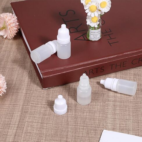 4 قطع زجاجات قطارة العين 5 مل حاويات سفر صغيرة زجاجات قطارة سائلة للعين الصغيرة زجاجة بلاستيكية محمولة فارغة قابلة للعصر وقابلة لإعادة الملء مع غطاء وقابس لعينة الزيت in Kuwait