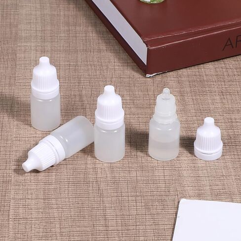 4 قطع زجاجات قطارة العين 5 مل حاويات سفر صغيرة زجاجات قطارة سائلة للعين الصغيرة زجاجة بلاستيكية محمولة فارغة قابلة للعصر وقابلة لإعادة الملء مع غطاء وقابس لعينة الزيت in Kuwait